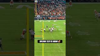 FINAL PLAY❗️Miami vs Virginia Tech 🏈 football footballshorts collegefootball highlights shorts [upl. by Harima]