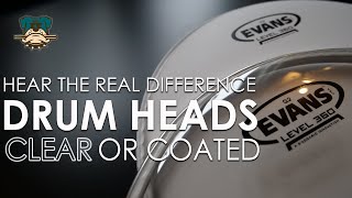 Clear Or Coated Drum Heads What’s The REAL Difference  Drum Dog [upl. by Finbar]