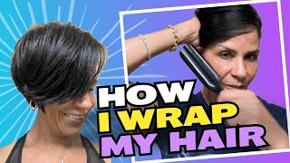 How I Preserve My Silk Press By Wrapping My Hair At Night✨😍 [upl. by Farlee]