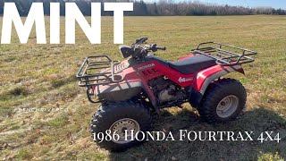 This free 1986 Honda Fourtrax 4x4 ATV is MINT but will it run [upl. by Dreddy]