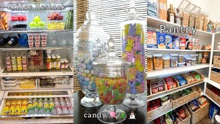 Fridge Restock Pantry Organizing and restocking Satisfying Tiktoks Compilation ASMR [upl. by Haridan]