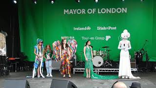 Junk Kouture Showcase Compered By Sinead Burke At The London St Patricks Day Celebration170324 [upl. by Adnilg497]