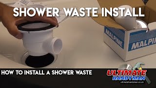 How to install a shower waste [upl. by Slavic735]