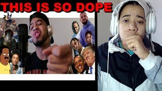 Hit Rap Songs in Voice Impressions  REACTION [upl. by Eidnahs]