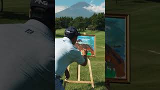 Our players combine to paint Mount Fuji 🗻 golf aac asiangolf [upl. by Bathesda429]