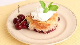 Homemade Cherry Cobbler Recipe  Laura Vitale  Laura in the Kitchen Episode 813 [upl. by Randolph]