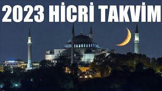 2023 Hicri Takvim  Tüm Aylar [upl. by Atiuqcir]