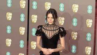 Stacy Martin at the 2019 EE British Academy Film Awards in London [upl. by Aneelehs]