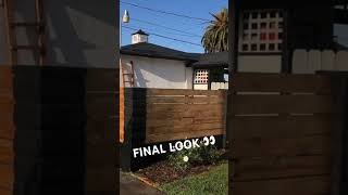 How To Convert A Wrought Iron Fence Into a Modern Wooden Fence [upl. by Bouzoun]