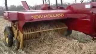 Pull Type minibaler in the field [upl. by Jegger669]