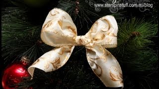 How to make a perfect Christmas bow for a tree [upl. by Rimola]