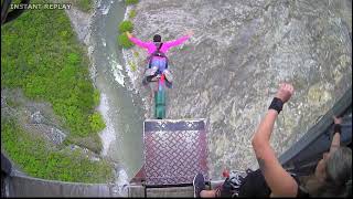 New Zealands highest bungy jump at 134 meters  Live More Fear Less [upl. by Natascha]