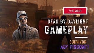 Dead By Daylight 2  2v8  Survivor  Ace Visconti Gameplay [upl. by Hauger]