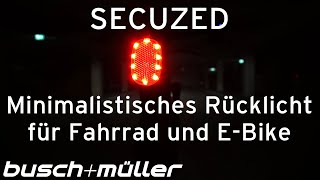 SECUZED – Minimalistisches Rücklicht für Fahrrad und EBike [upl. by Katharyn207]