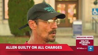 Delphi residents react to Richard Allens guilty verdict  Delphi murders trial [upl. by Sulakcin618]