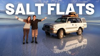 THE WORLDS BIGGEST MIRROR  BOLIVIAS SALT FLATS  BOLIVIA TRAVEL VLOG [upl. by Aerdnaxela]