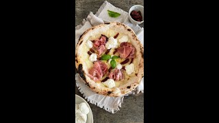 PIZZA CON BURRATA PROSCIUTTO E POMODORINI SECCHI Shorts [upl. by Way]