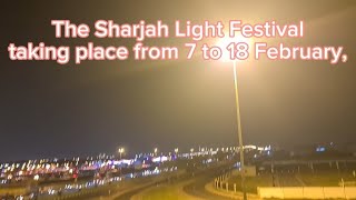 Sharjah Light Festival2024 sharjah fypシ viral visitsharjah fun festival entertainment drone [upl. by Downe]