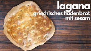 Lagana – Griechisches Fladenbrot mit Sesam [upl. by Aihtniroc223]