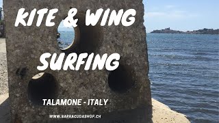 Kite amp wing surfing  Talamone Italy [upl. by Lebasy389]