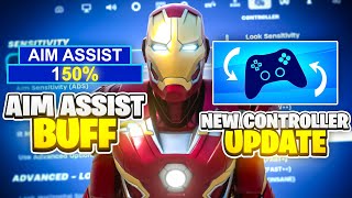 Massive Aim Assist Update In Fortnite  Testing Best Linear amp Exponential Settings for Controller [upl. by Yssirc312]