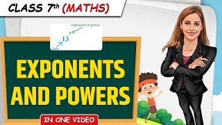 Exponents and Powers  Full Chapter in 1 Video  Class 7th Maths  Junoon Batch [upl. by Samalla]