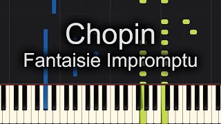 Fantaisie Impromptu Chopin Piano Tutorial Synthesia [upl. by Intisar]