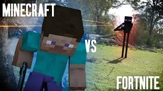 Fortnite Meets Minecraft [upl. by Sayres302]