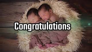 Twin Baby Congratulation Messages Quotes Wishes Greetings Sms Saying amp Video  Wishes for Twins [upl. by Madeline692]