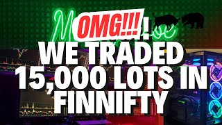 Omg Today We Traded 15 thousand lots of finnifty 🥵600000 quantities optiontrading [upl. by Friedland]