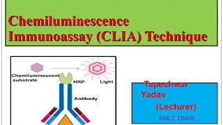 CLIA ImmunochemicalTechnique  Chemiluminescence Immunoassay CLIA Technique  Tapeshwar Yadav [upl. by Sedda538]