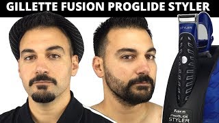 Beard Trimming  Gillette Fusion Proglide Styler Review [upl. by Trautman]