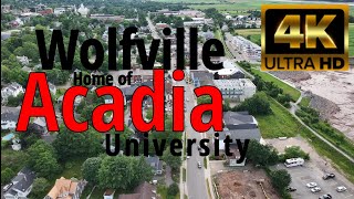 Wolfville and Acadia University in 4kHD [upl. by Ahael]