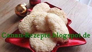 Kokosmakronen Rezept  Plätzchen  Kekse  Für Advent Weihnachten  Canans Rezepte [upl. by Aihsele]