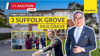 Live Auction  3 Suffolk Grove Mulgrave  Auction Results Melbourne [upl. by Yrrem]