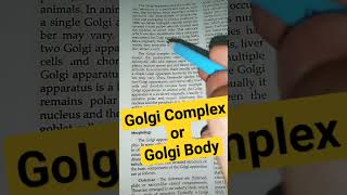 golgi complex class 11 biology  cell cellbiologyshortsfeed shorts [upl. by Ayn]