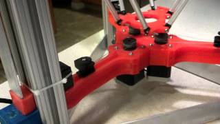 Cerberus 3D Delta Robot  first movement  test [upl. by Naelopan]