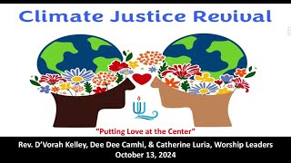 CLIMATE JUSTICE REVIVAL SUNDAY  LCUUF 20241013 [upl. by Tanhya]