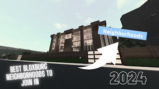 The BEST Bloxburg Neighborhood codes 2024 [upl. by Luther]