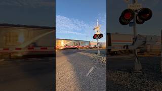 Amtrak 312 leads Coast Starlight 7 west  Pedrick Road Railroad Crossing Dixon CA [upl. by Teresita]