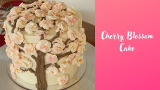 Cherry Blossom Cake cakedecorating buttercreamflowers cherryblossomtree [upl. by Leinoto241]