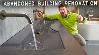 AMAZING Concrete Ramp Sink DIY with INGENIOUS Mold Making Technique [upl. by Bar]