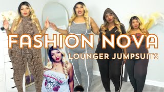 PLUSSIZE CASUALLOUNGING JUMPSUITS FT FASHION NOVA [upl. by Ecirtaed]