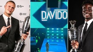 PFA AWARDS 2023 DAVIDO becomes first African artist grace the event [upl. by Hsaka]