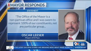 El Paso Mayor Oscar Leeser responds to Democratic party endorsement withdrawal [upl. by Faydra]