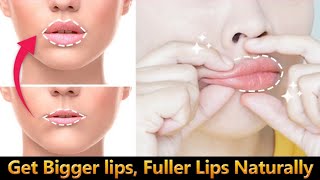 ✨ BEST PLUMP LIPS EXERCISE amp FULLER LIPS MASSAGE  GET BIGGER LIPS NATURALLY PERMANENTLY [upl. by Eustashe]