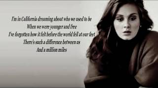 Adele Hello lyrics [upl. by Zacherie43]