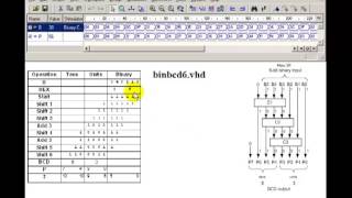 Lesson 34  VHDL Example 19 8Bit BinarytoBCD Converterfor loops [upl. by Doro]