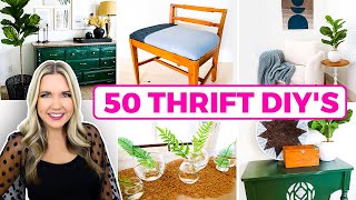 50 Thrift Store DIYsGet a HighEnd Look For Less [upl. by Akciret]