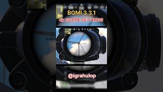 4x scope sensitivity 😱 shortshorts sensitivity bgmi pubgmobile TheBixiOP [upl. by Lowrie75]